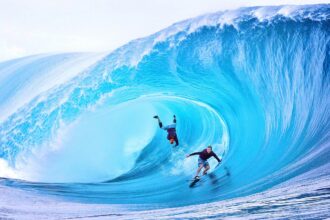 surfing with a partner